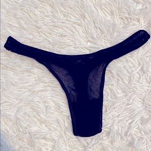 Cosabella Black Sheer micro mesh Thong